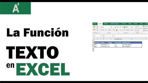Función Texto en Excel   YouTube
