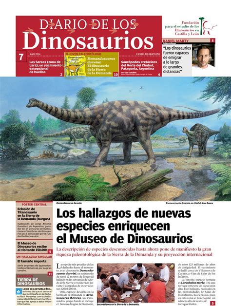 Fundacion Dinosaurios Cyl: Nuevo número del Diario de los Dinosaurios