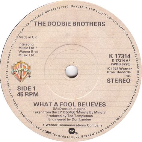 Funky By Nature: Doobie Brothers   What A Fool Believes