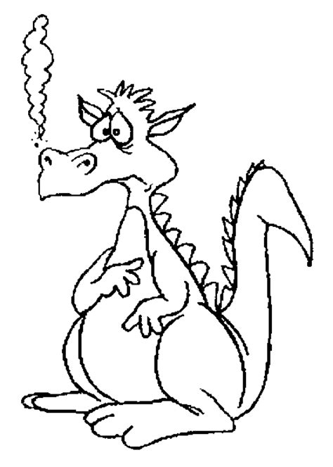 Funny Dragon Coloring Pages