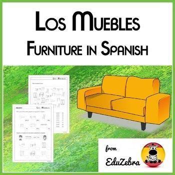 Furniture in Spanish   Los Muebles   Activity Pack | Spanish furniture ...