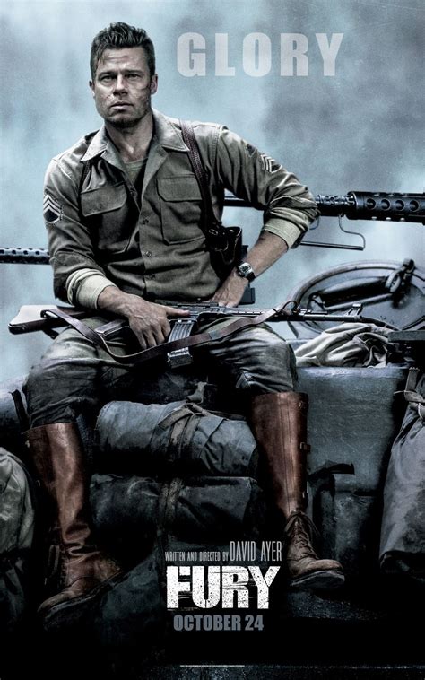 Fury  2014  Starring Brad Pitt UV Movie Poster v002 ...