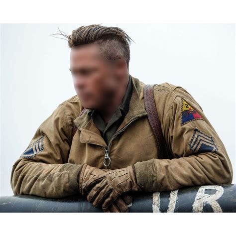 Fury Brad Pitt  Wardaddy  Tanker WW2 Jacket
