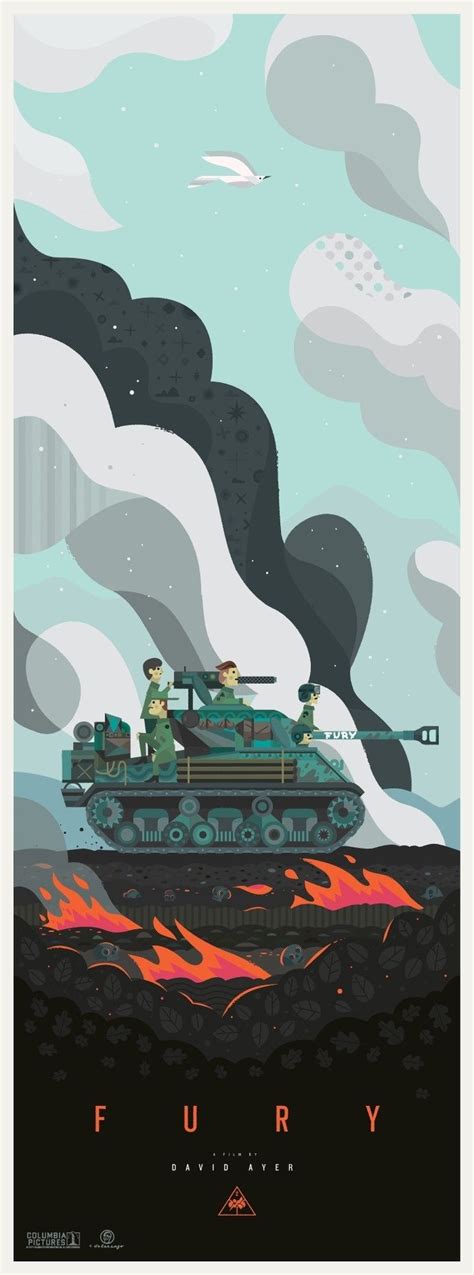 Fury Movie Poster  2014  | Carteles minimalistas de ...