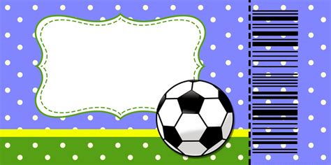 Fútbol: Tarjetas o Invitaciones para Imprimir Gratis ...