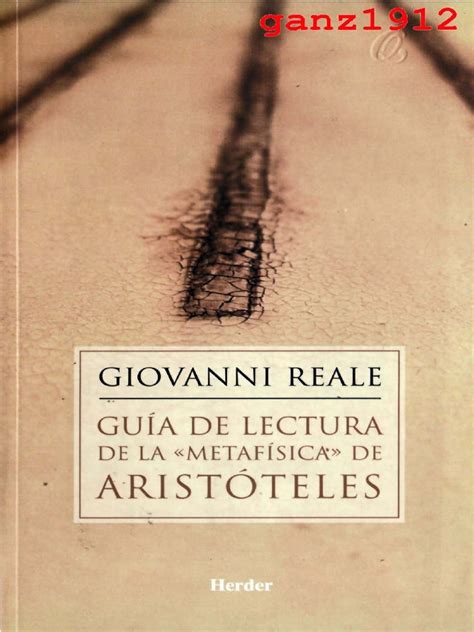 G. Reale Guía de Lectura de La Metafísica de Aristóteles 1997 | PDF ...