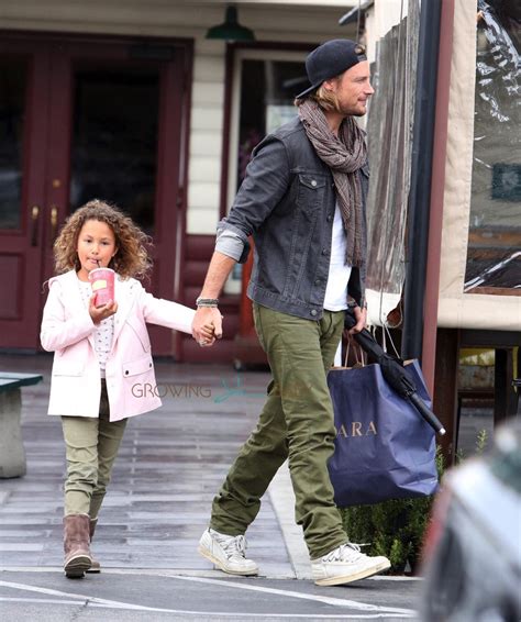 Gabriel Aubry and daughter Nahla seen after lunch at Short ...