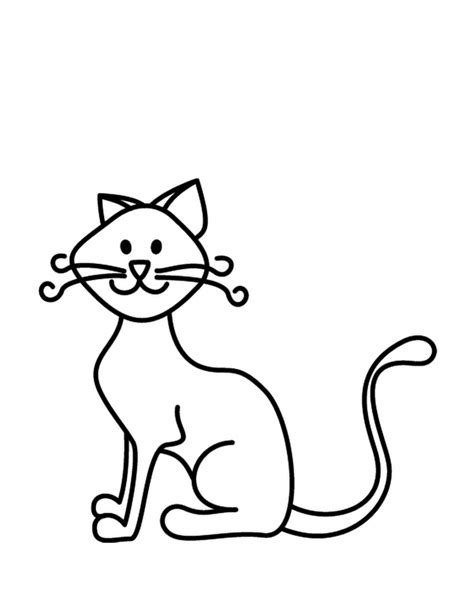 Galería de imágenes: Dibujos de gatos para colorear