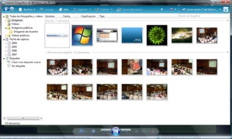 Galería fotográfica de Windows Live, ideal para guardar, compartir o ...