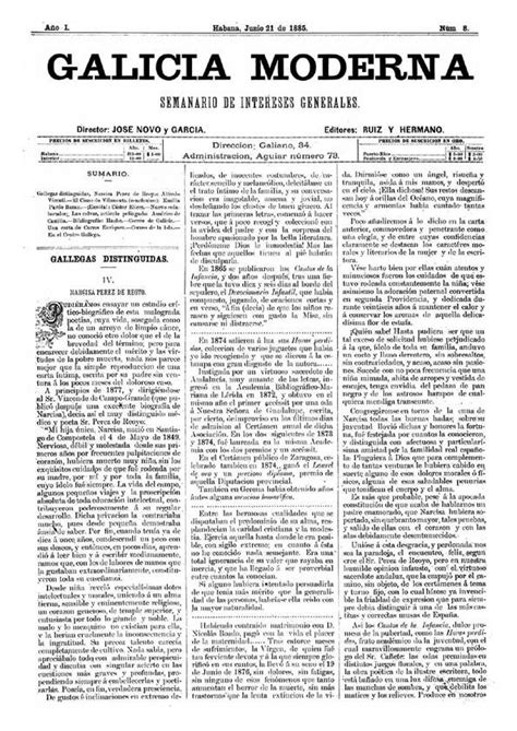 Galicia Moderna. Núm. 8, 21 de junio de 1885 | Biblioteca Virtual ...