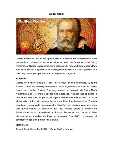 Galileo Galilei Biografia