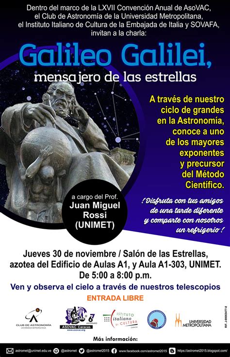 GALILEO GALILEI MENSAJERO DE LAS ESTRELLAS_30NOVIEMBRE2017