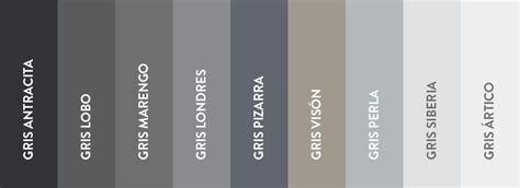 Gama de grises | paredes tonos gris en 2019 | Paletas de ...