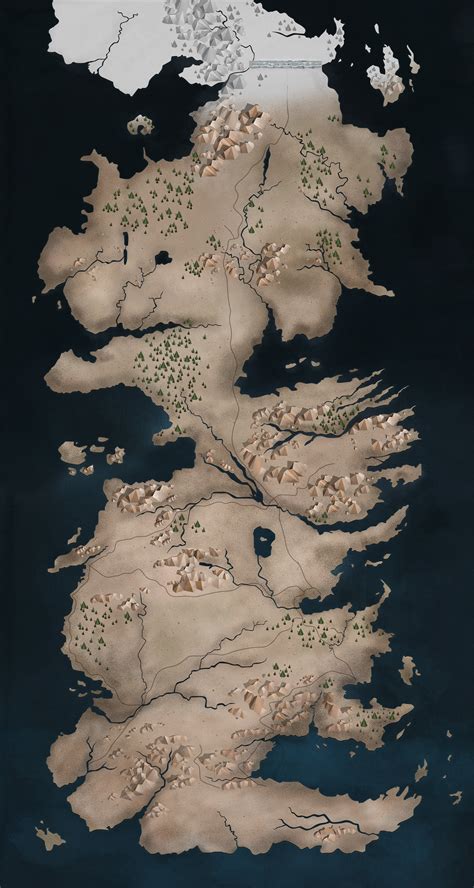 Game Of Thrones Map FanArt on Behance