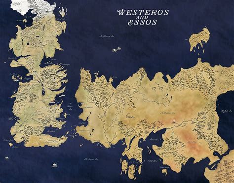 Game of Thrones Map, Westeros Map, Winterfell Map, GOT Map, Map of ...