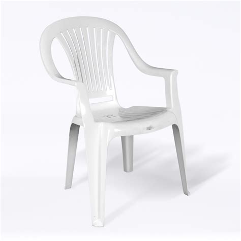 Garden White Chairs   All in One Event Hire
