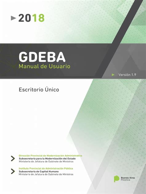 GDEBA   Manual Escritorio Único | Contraseña | Administración Pública ...