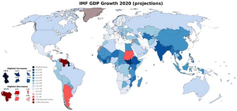 GDP growth in 2020  IMF projections  : MapPorn