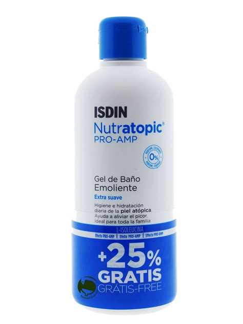 Gel de Baño Isdin Nutratopic Pro Amp para higiene diaria de la piel atópica