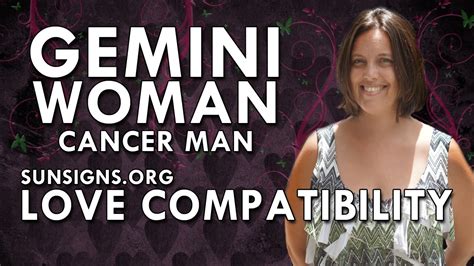 Gemini Woman Cancer Man – A Changing Relationship   YouTube