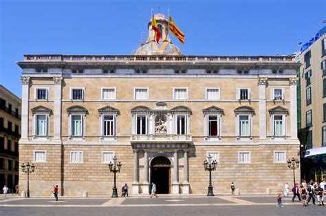 Generalitat Del Palacio De Cataluña En Barcelona Foto editorial ...