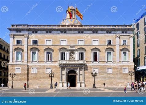 Generalitat Of Catalonia Palace In Barcelona Editorial Photo Image ...