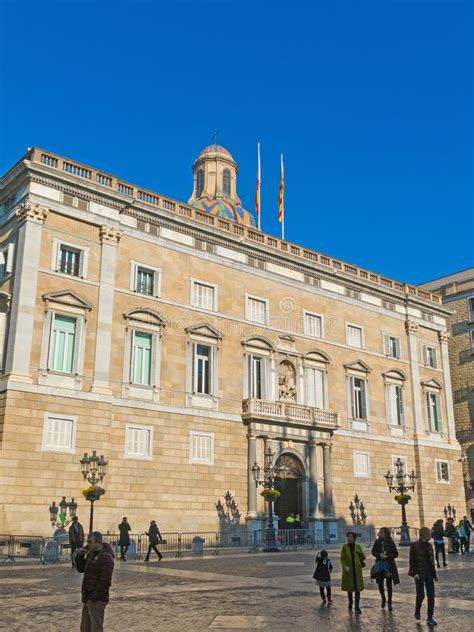Generalitat Palace of Catalonia in Barcelona, Spain. the Palace ...