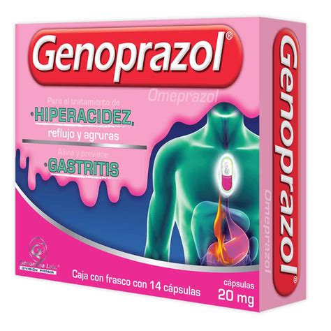 Genoprazol exceso 14 capsulas E 10