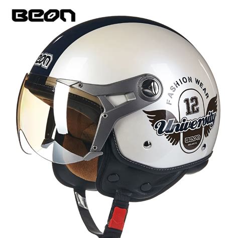 Genuine Beon Vintage Motorcycle Helmets ECE Retro Moto ...