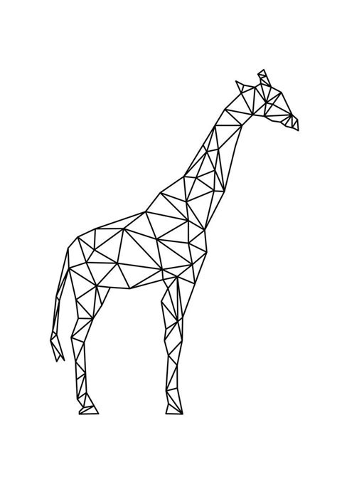 Geo Giraffe | Desenho geometrico, Tatuagens de girafa, Girafa