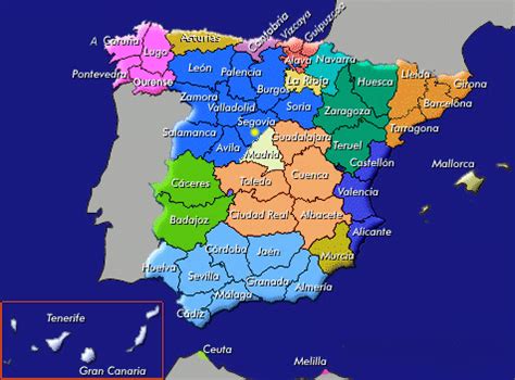 Geografía: Juego Interactivo Provincias España
