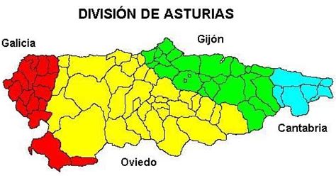 Geografía Política : División Asturias