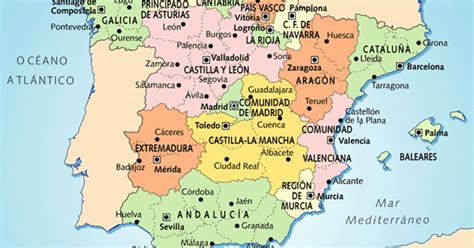 Geography and History Blog 1º ESO: España Político  CCAA y ...