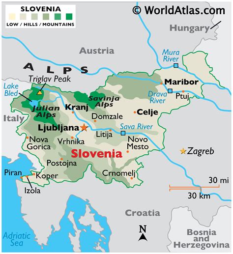 Geography of Slovenia, Landforms   World Atlas