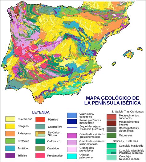 Geología de la península ibérica   Wikipedia, la ...
