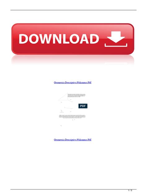 Geometria Descriptiva Nakamura PDF | Geometría | Espacio