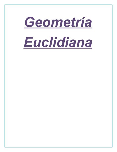 Geometria Euclidiana by Nano Romero   Issuu