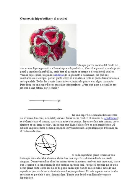 Geometría hiperbólica y el crochet | Geometría hiperbólica ...