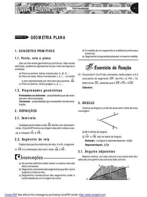 geometria plana.pdf | Triângulo | Círculo