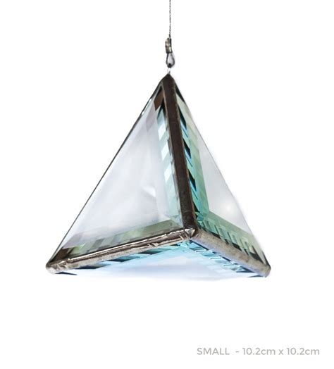Geometría Sagrada Tetraedro Vidrio Escultura Uno de los | Etsy