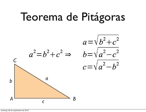 Geometría   Teorema de Pitágoras