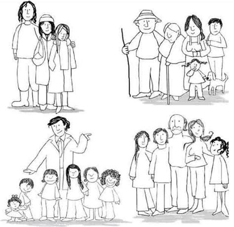 [Get 36+] Faciles Familia Extensa Faciles Dibujos De La Familia Para ...