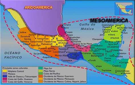 Get Mapa De Aridoamerica PNG   Historico