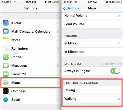 Get Walking Directions in Maps for iPhone