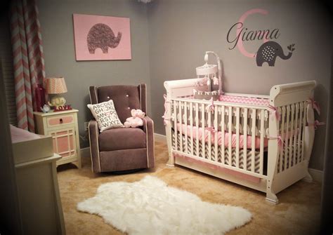 Gianna s Pink and Gray Elephant Nursery Reveal   Project ...