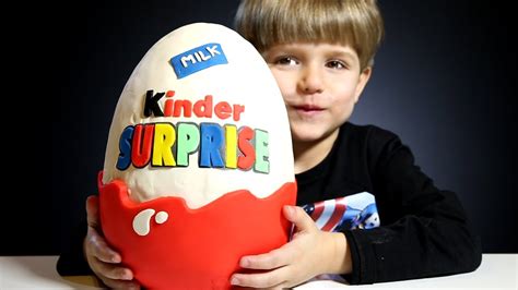 Giant Kinder Surprise Egg made of Play Doh   YouTube