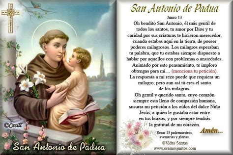 Gifs de oraciones: Oraciones a San Antonio de Padua ...