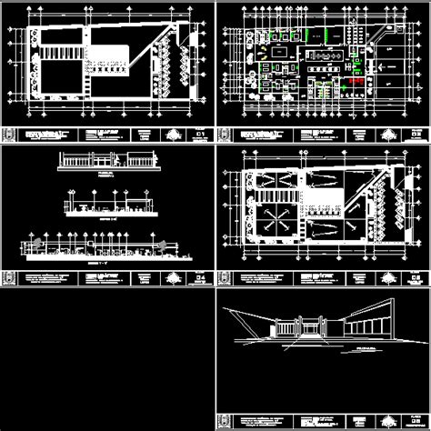 Gimnasio en AutoCAD | Descargar CAD  3.34 MB  | Bibliocad