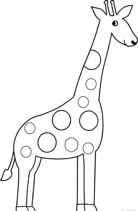 Giraffe Drawing Coloring Page   NetArt