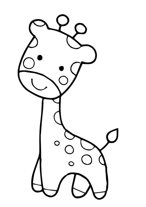Giraffe Drawing Easy at GetDrawings | Free download